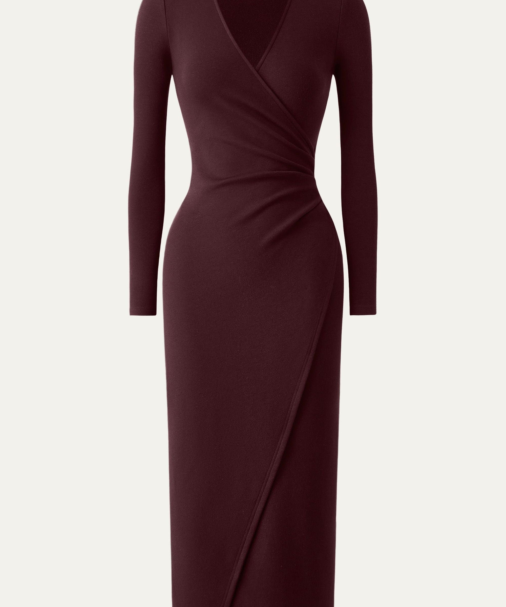 Elaris – Emerald Sculpt Wrap Dress