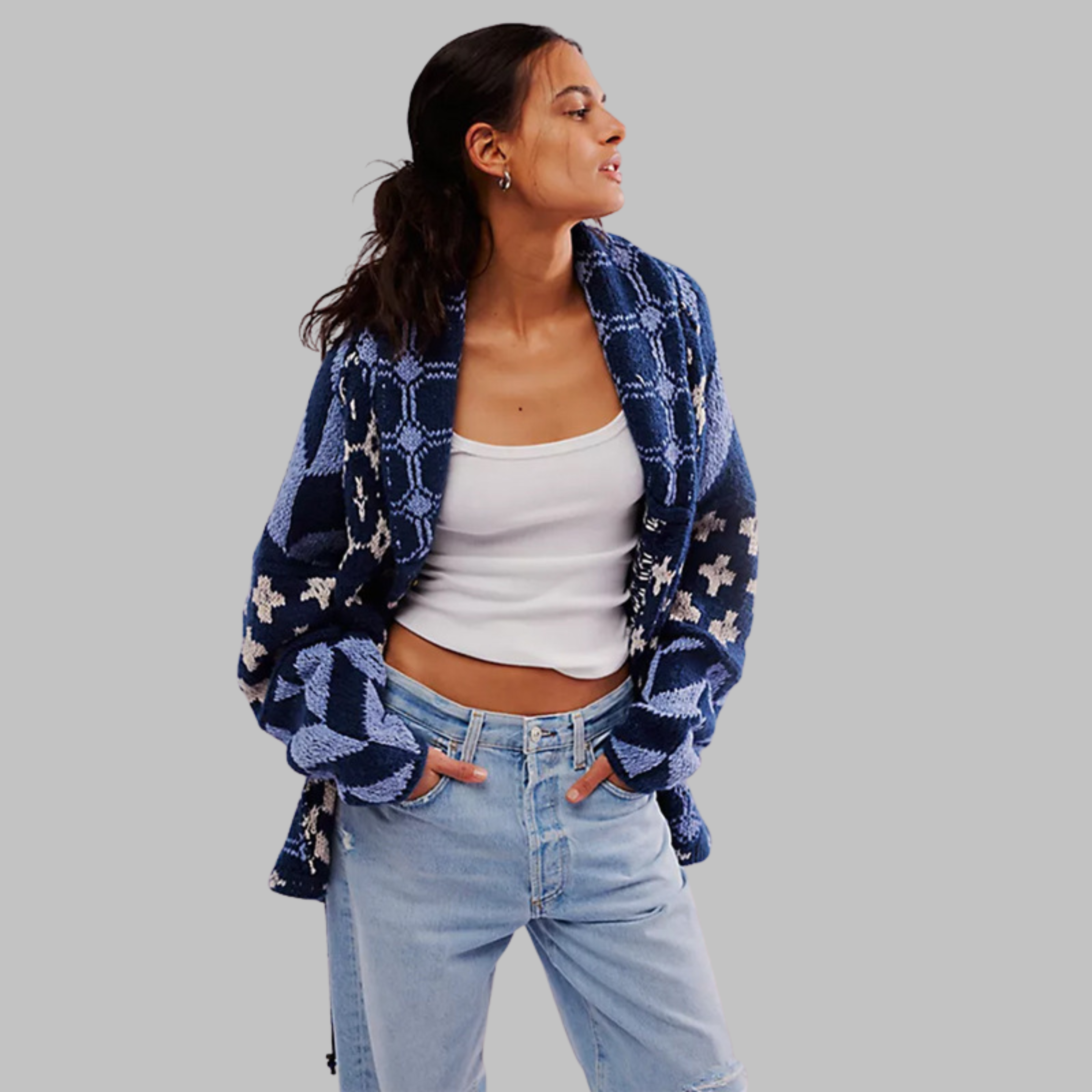 Zoryn – Pattern Knit Cardigan