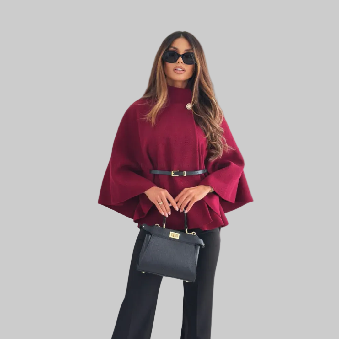 Alina - Noir Cape Blazer