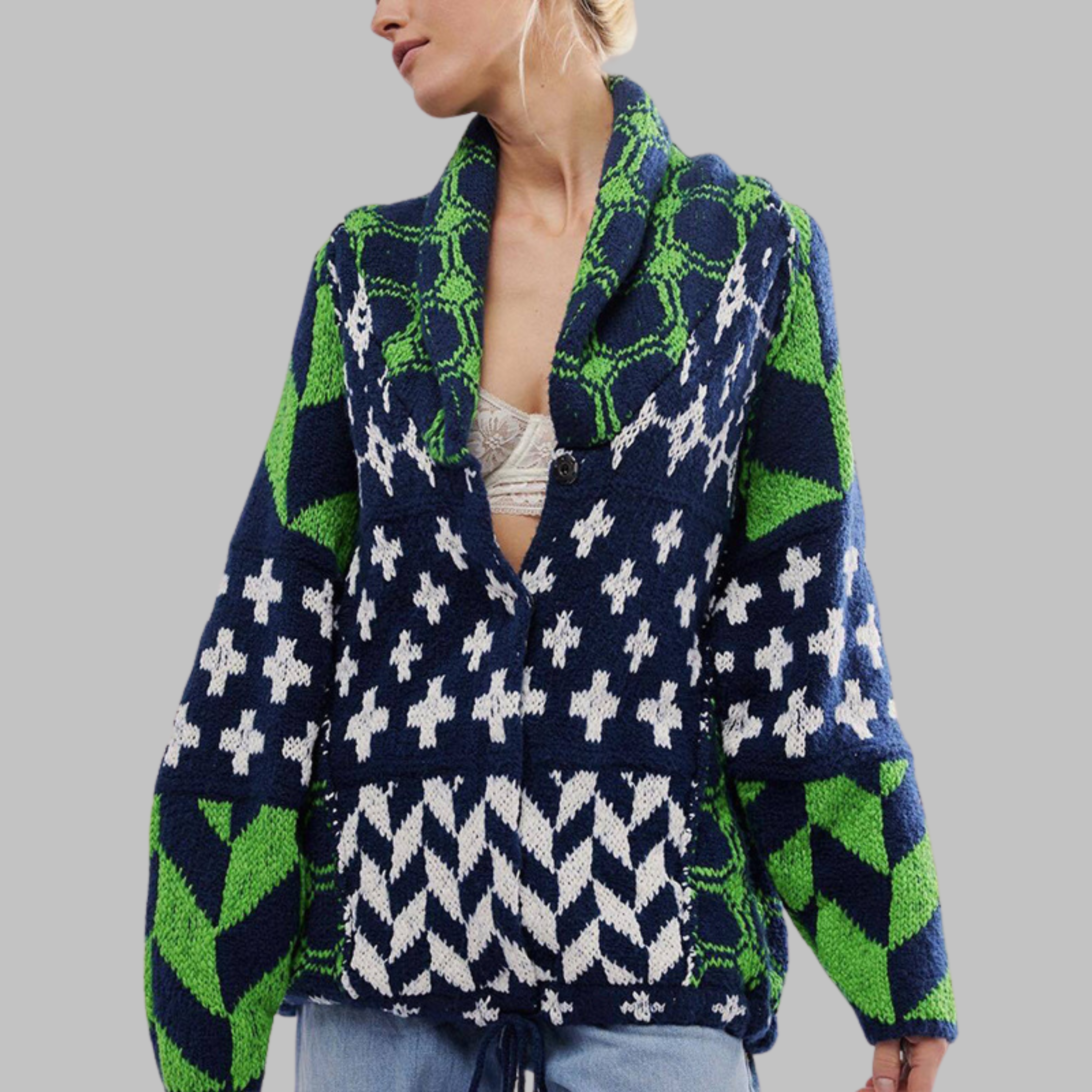 Zoryn – Pattern Knit Cardigan