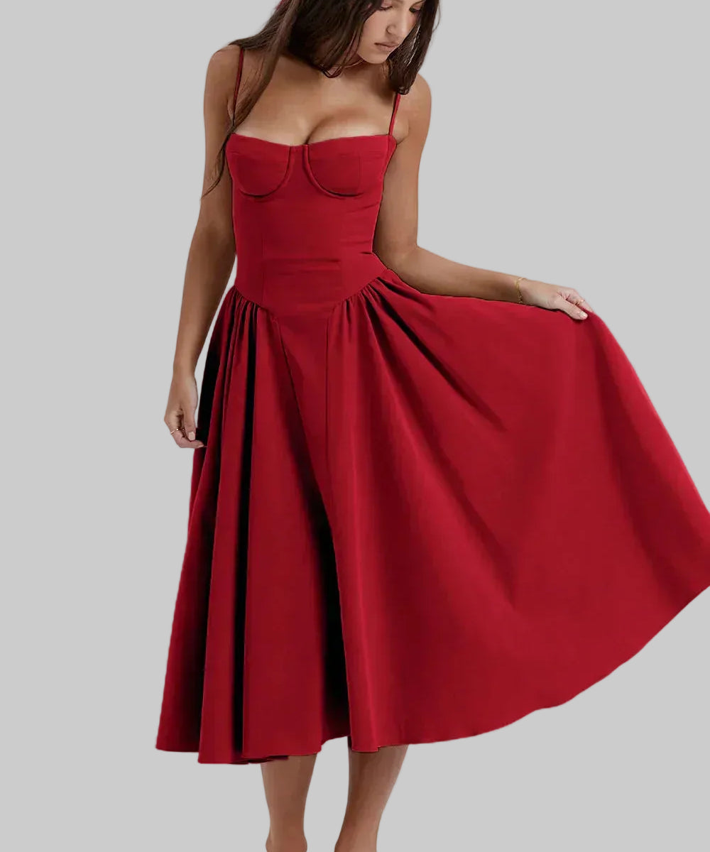 Avélia – Sculpted Flow Dress