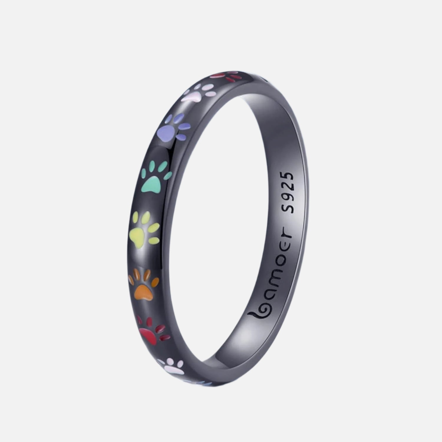 Ilduara - Silver ring with paw print