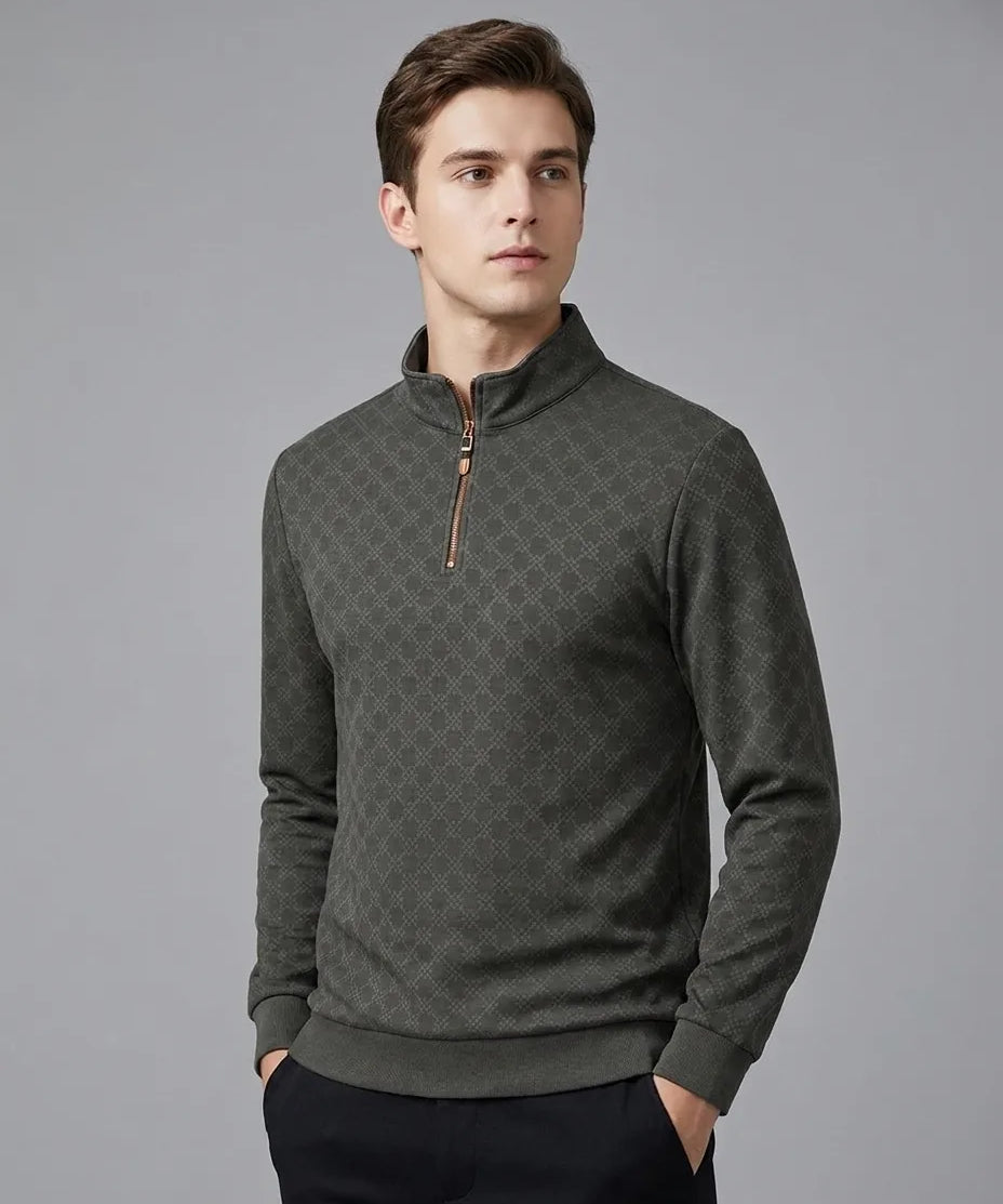 Kael - Textured Half-Zip