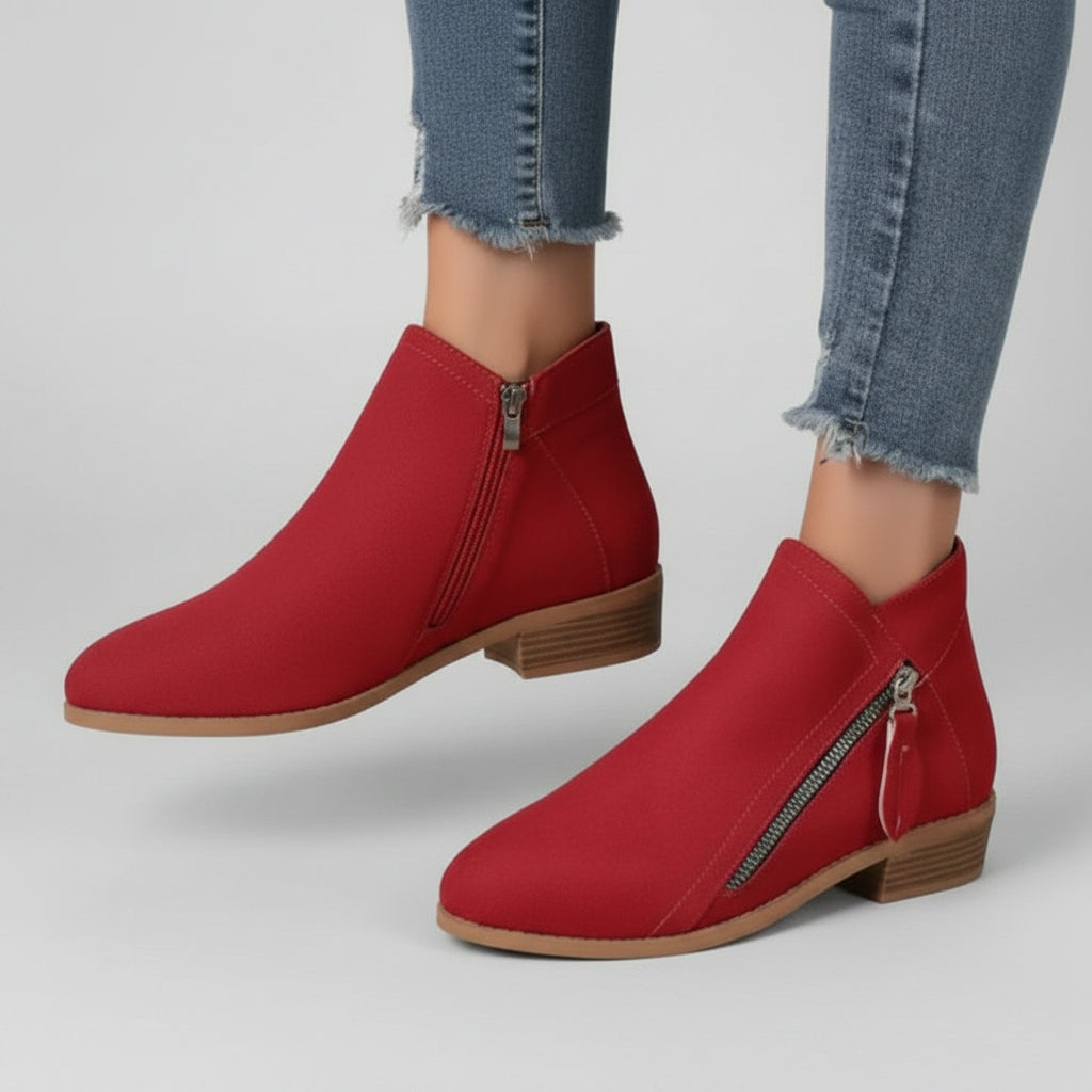 Arlena – Classic Zip Ankle Boots
