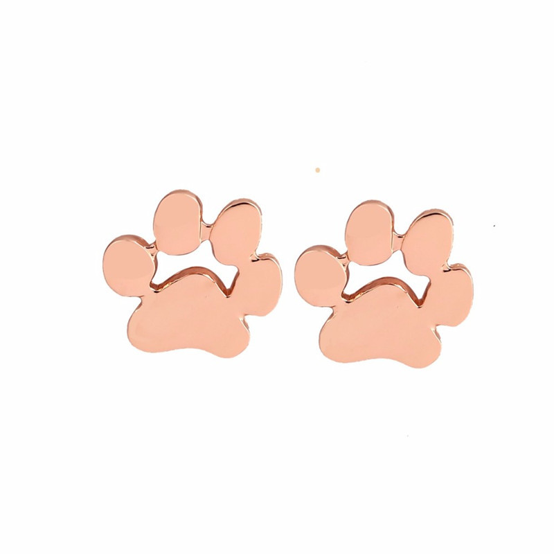 Yamira - Hypoallergenic paw-shaped earrings