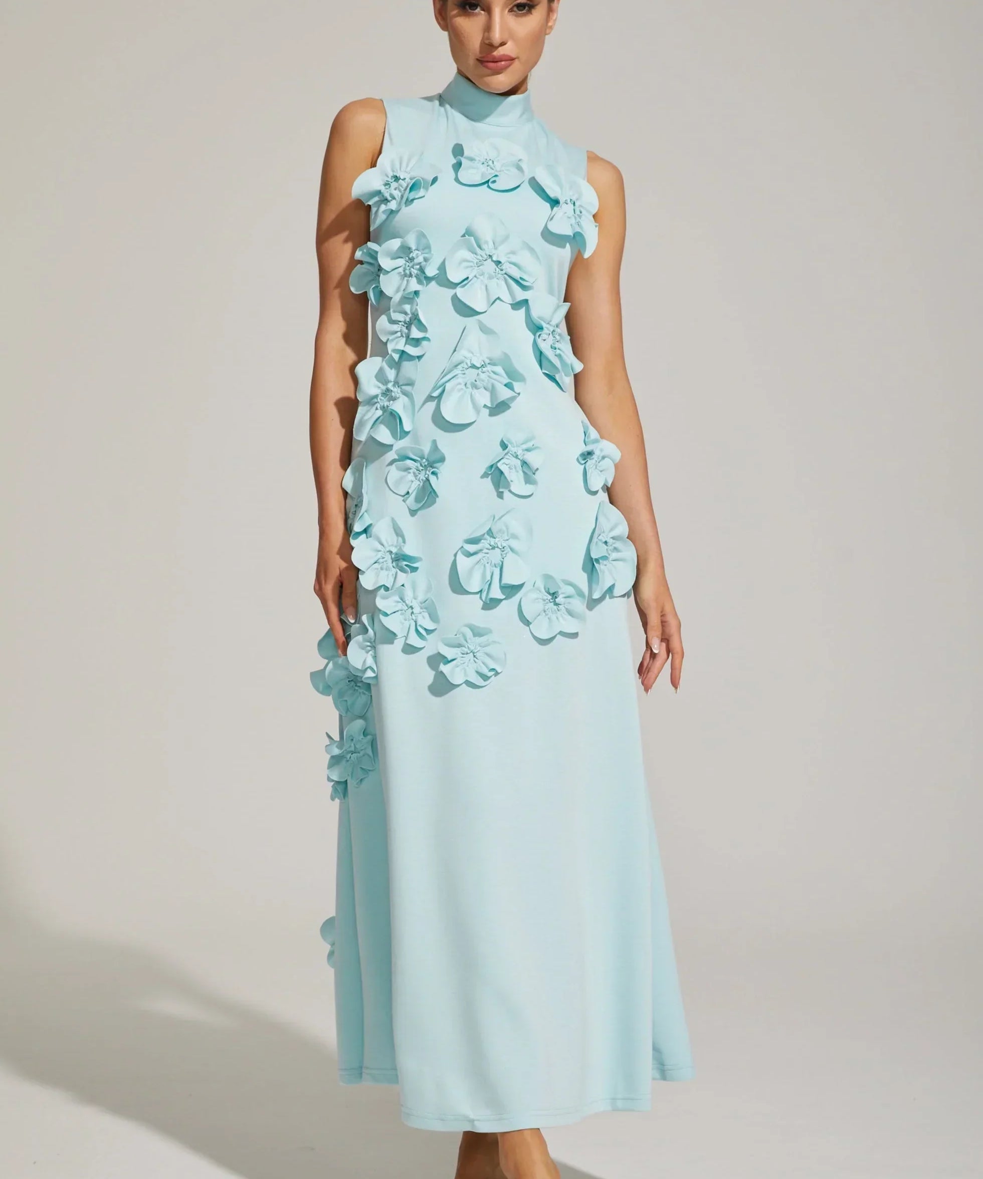 Rosévelle – Crimson Bloom Gown