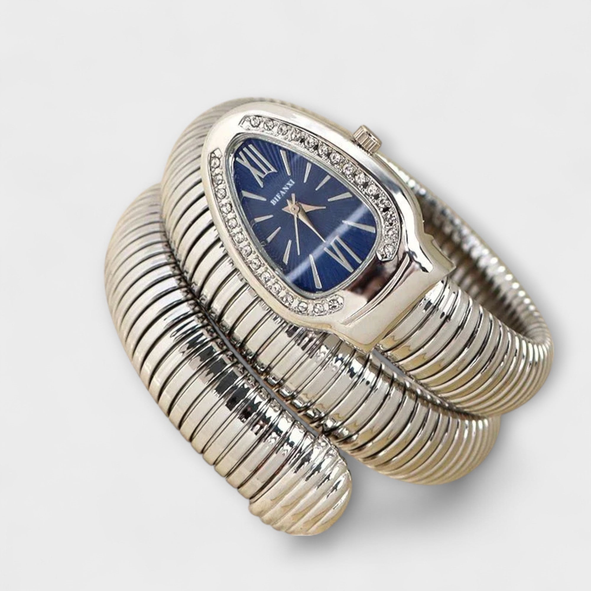 Aurevine – Crystal Coil Gold Watch