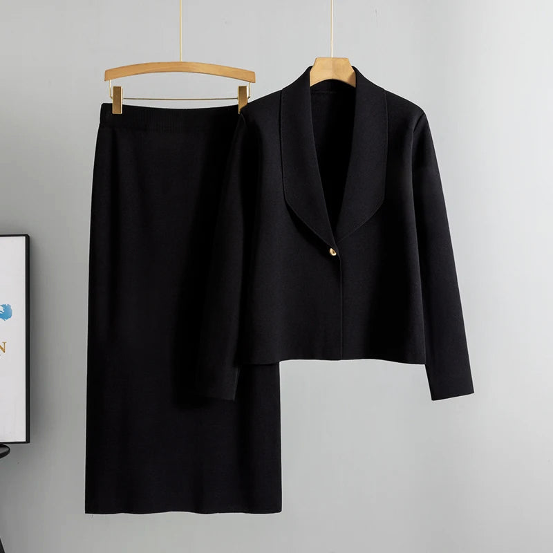 Seline - Knit Skirt Set