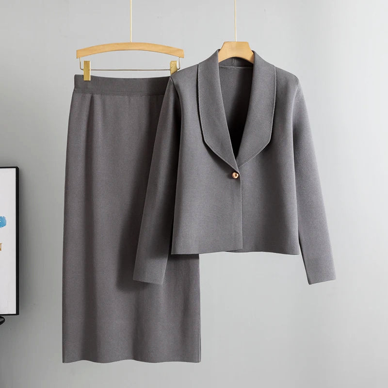 Seline - Knit Skirt Set