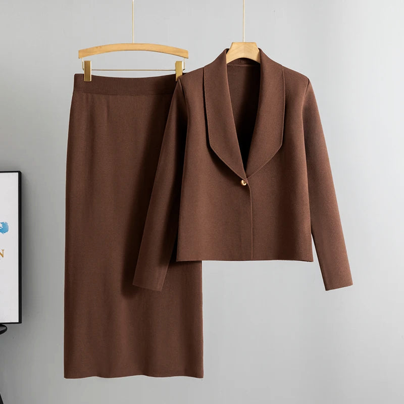 Seline - Knit Skirt Set