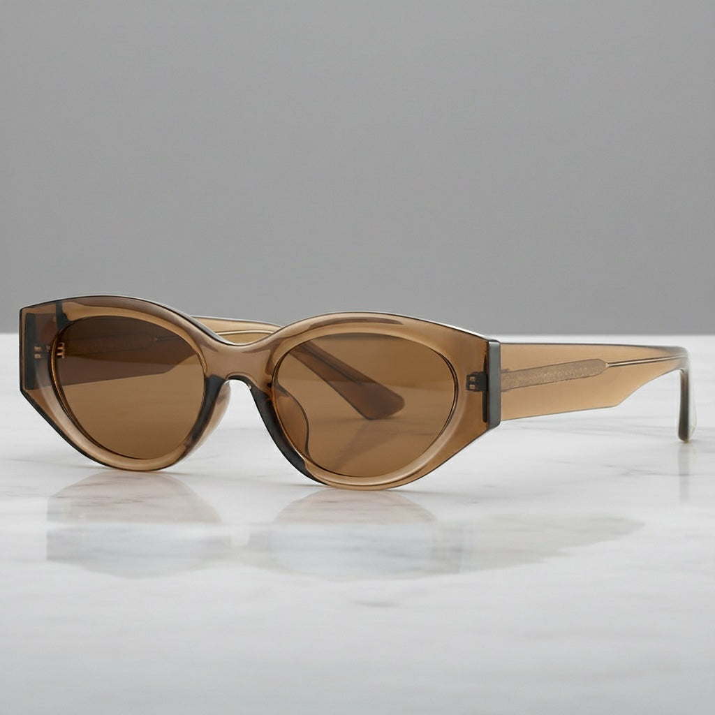 Velora - Soft Oval Frame Sunglasses