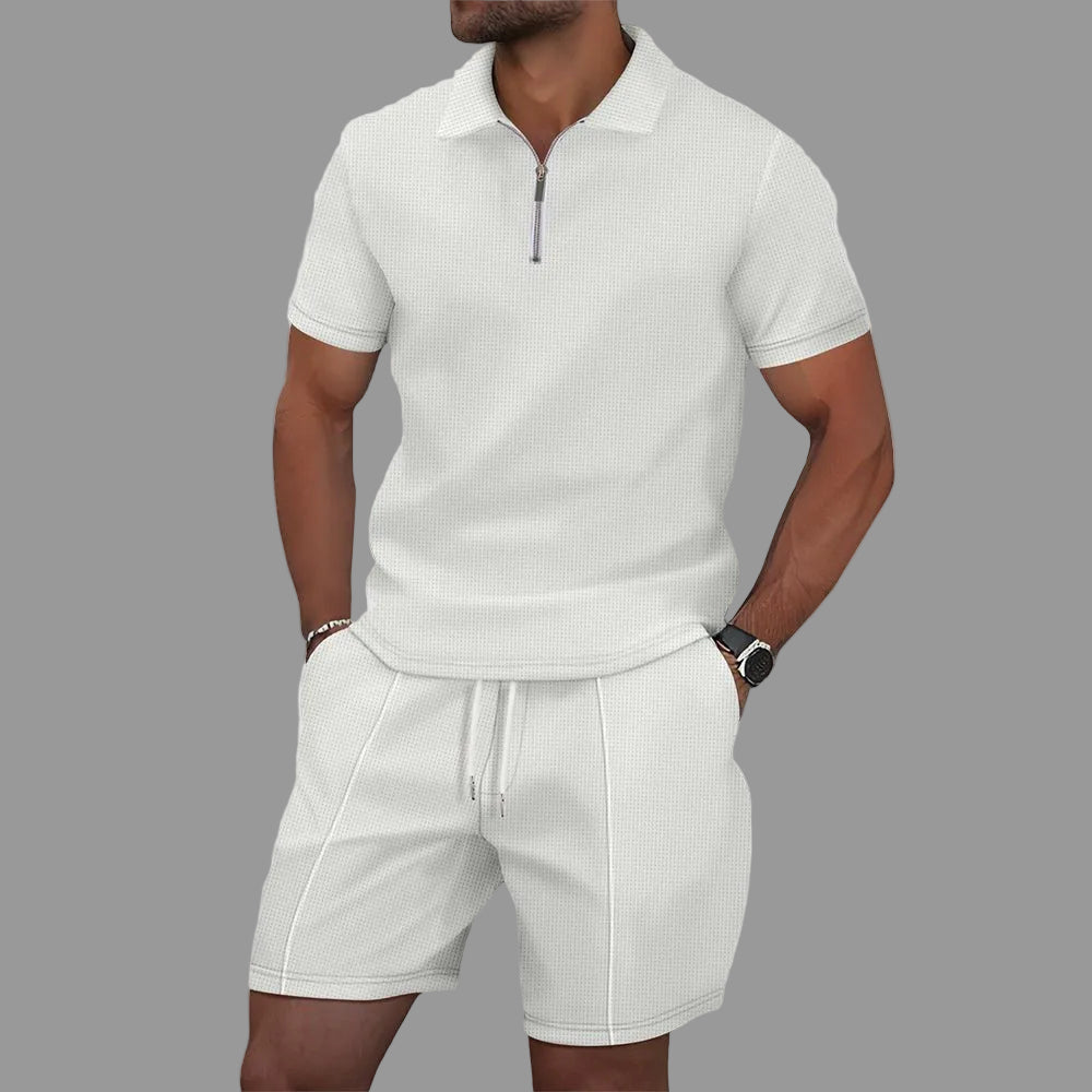 Evan - Zip Polo Summer Set