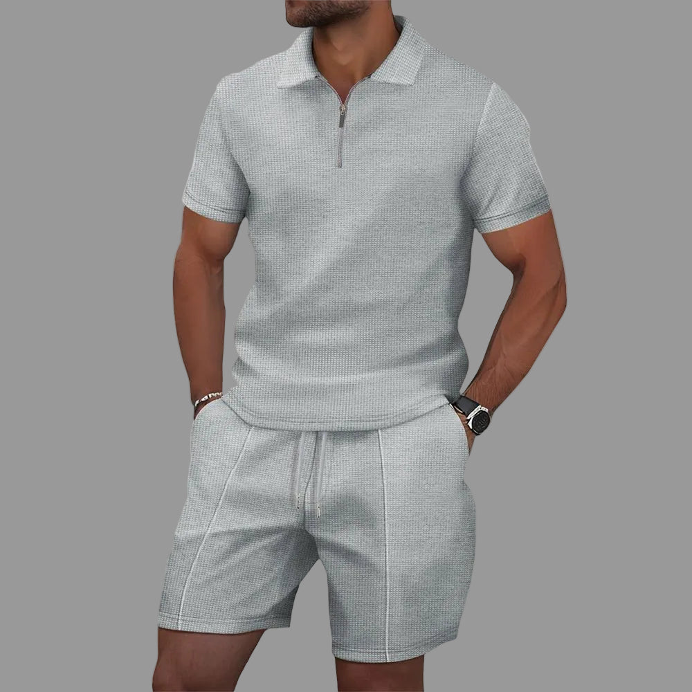 Evan - Zip Polo Summer Set
