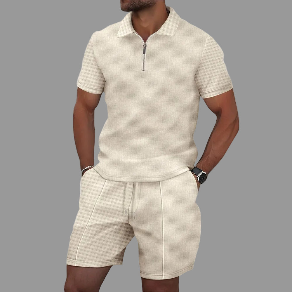 Evan - Zip Polo Summer Set