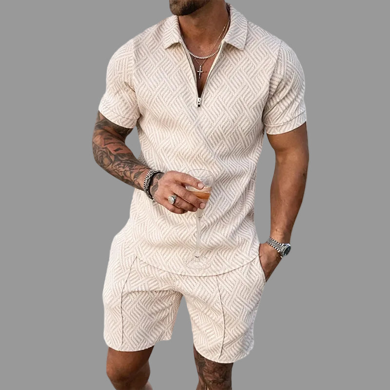 Kaen - Textured Zip Set