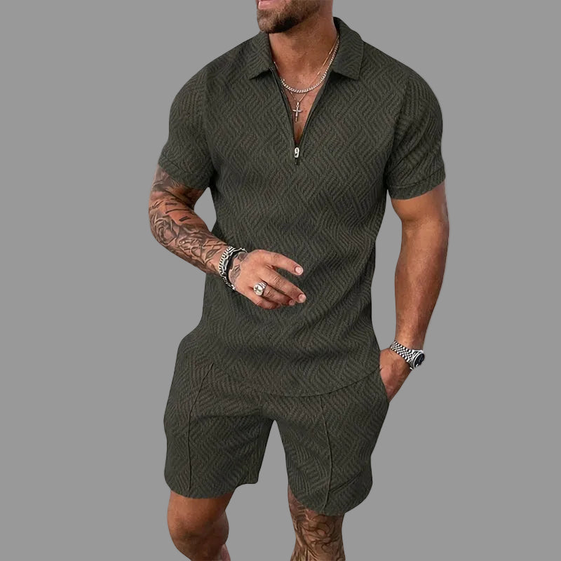 Kaen - Textured Zip Set
