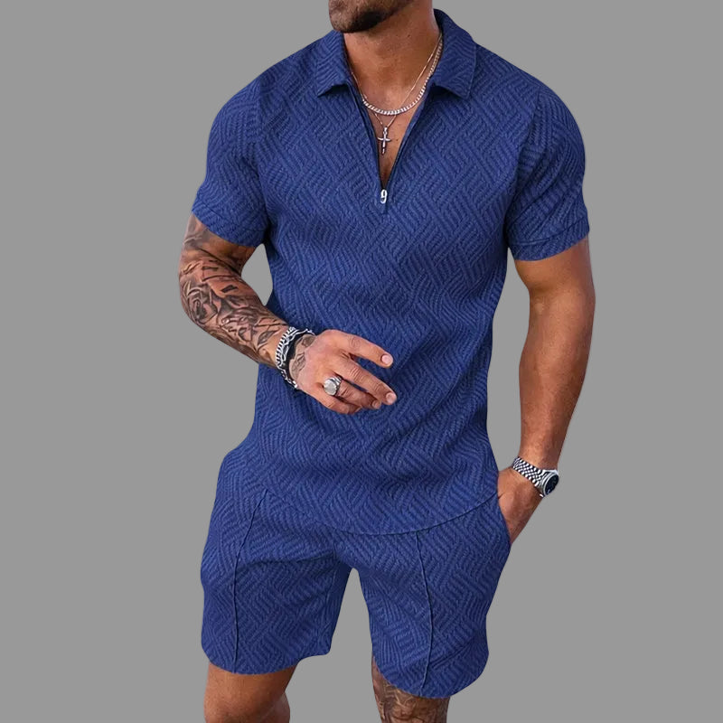Kaen - Textured Zip Set