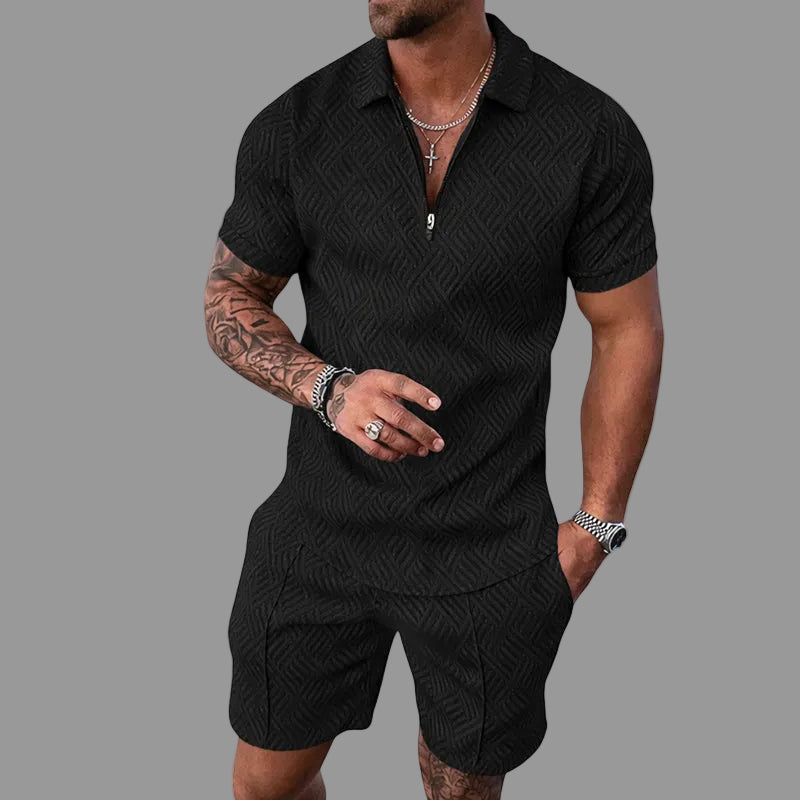 Kaen - Textured Zip Set