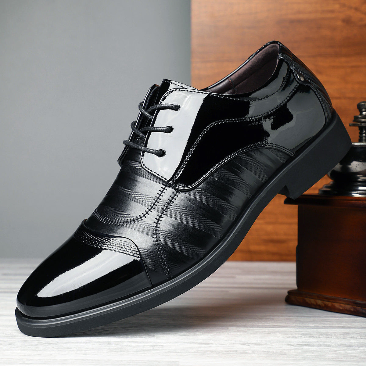 Darian - Patent Oxford Shoes