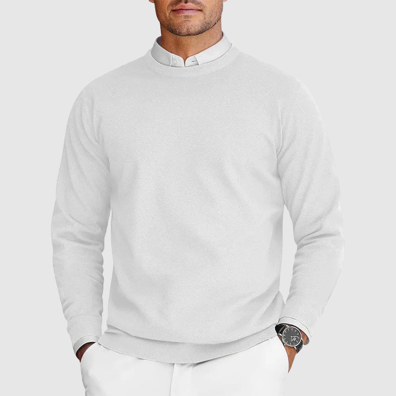 Tomáš - Long-Sleeve Sweater with Round Neckline