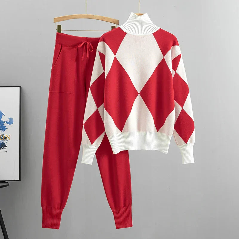 Kalyra – Diamond Knit Set