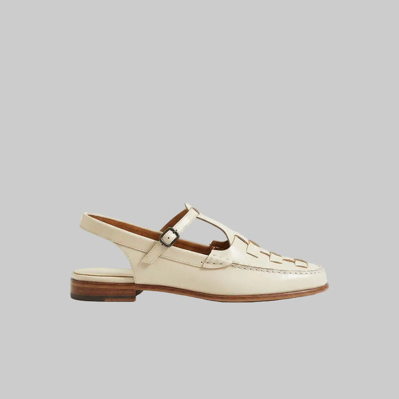 Rovelle - Leather Slingback Loafers