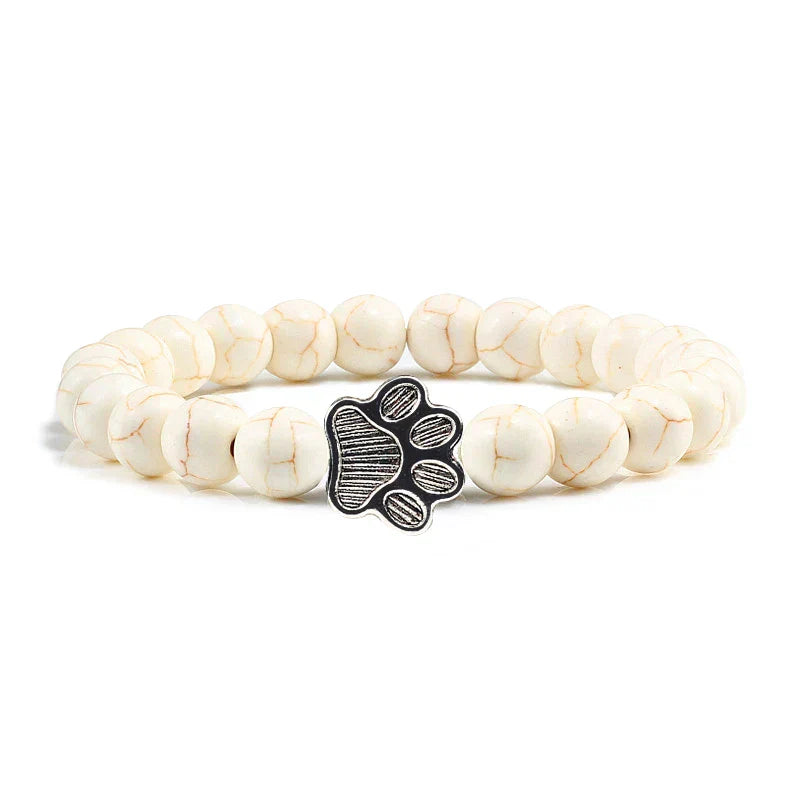 Naiara - Pearl Paw Print Bracelet