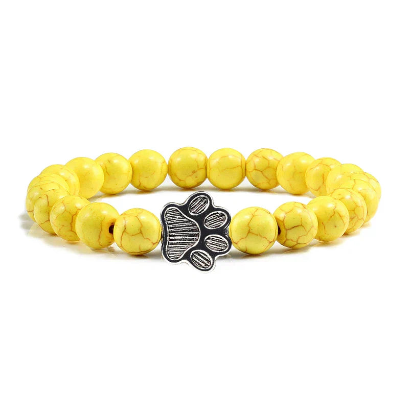 Naiara - Pearl Paw Print Bracelet