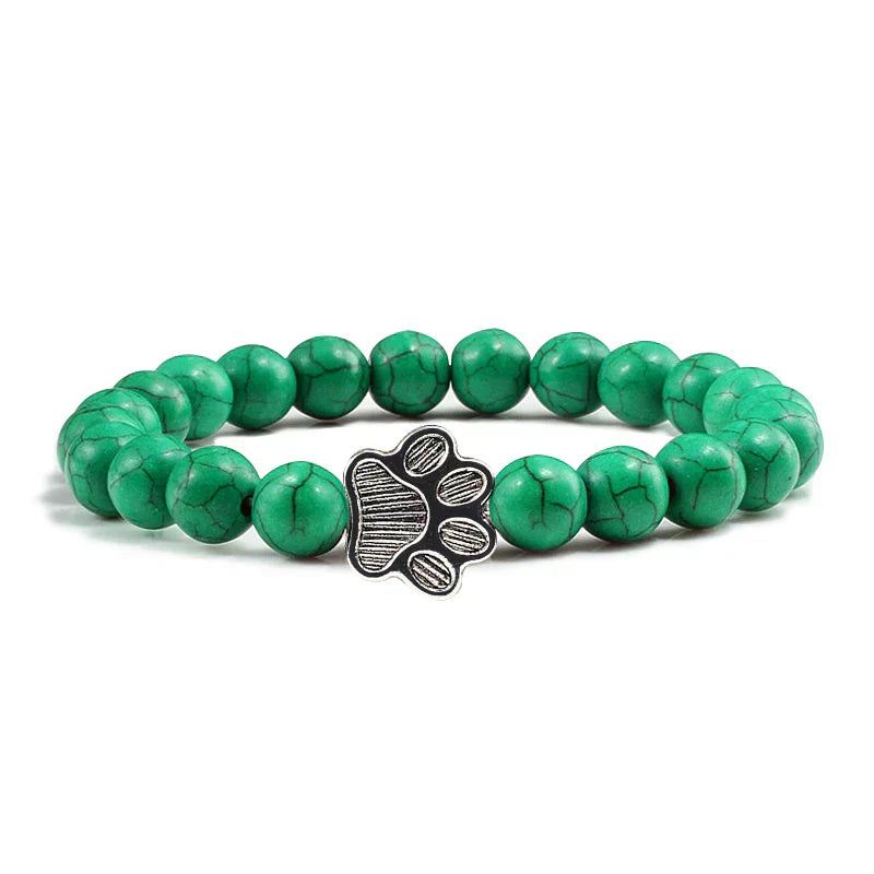Naiara - Pearl Paw Print Bracelet