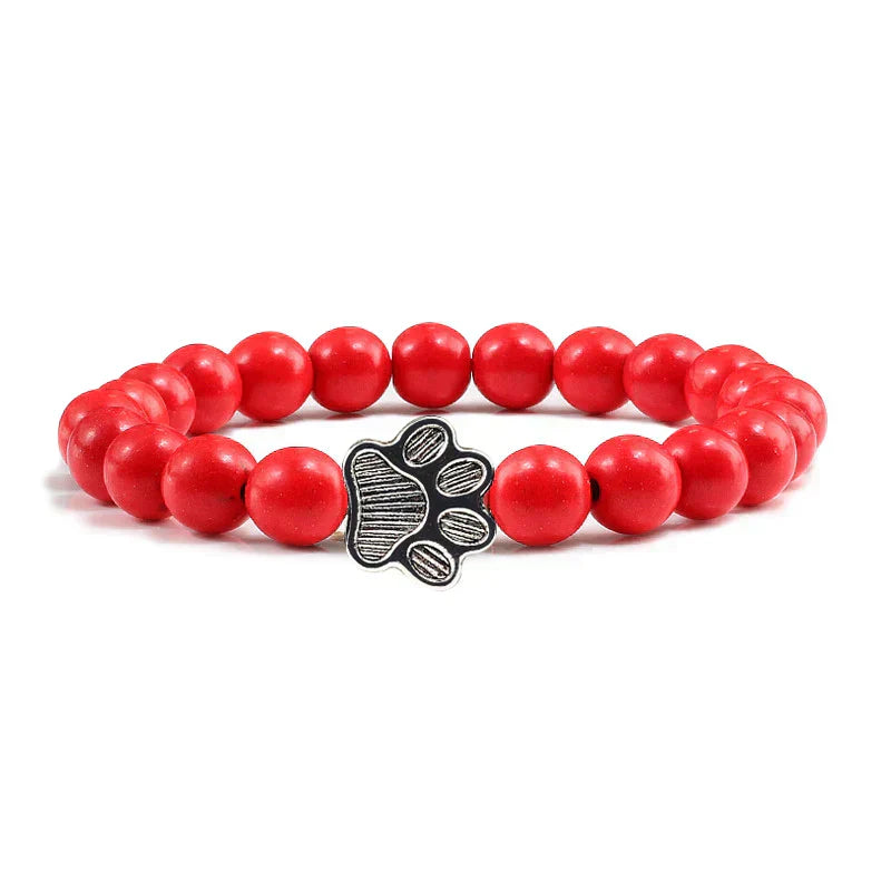 Naiara - Pearl Paw Print Bracelet