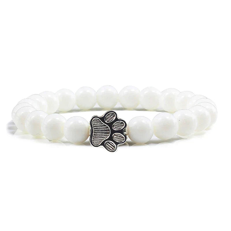 Naiara - Pearl Paw Print Bracelet