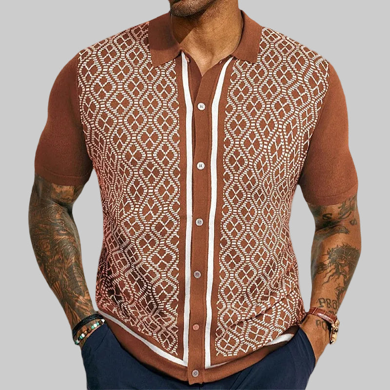 Roux - Pattern Knit Polo