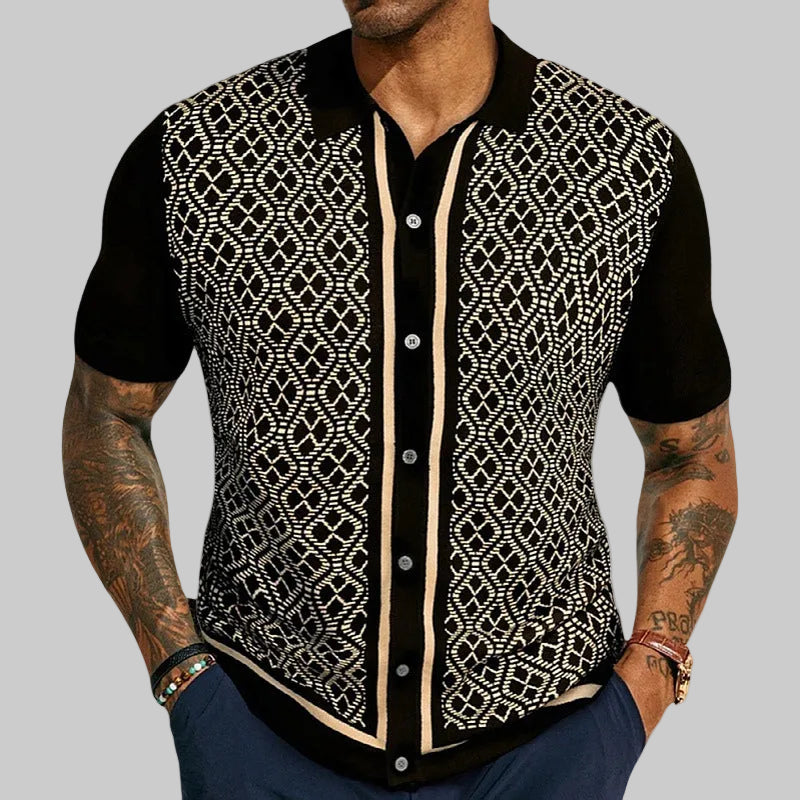 Roux - Pattern Knit Polo