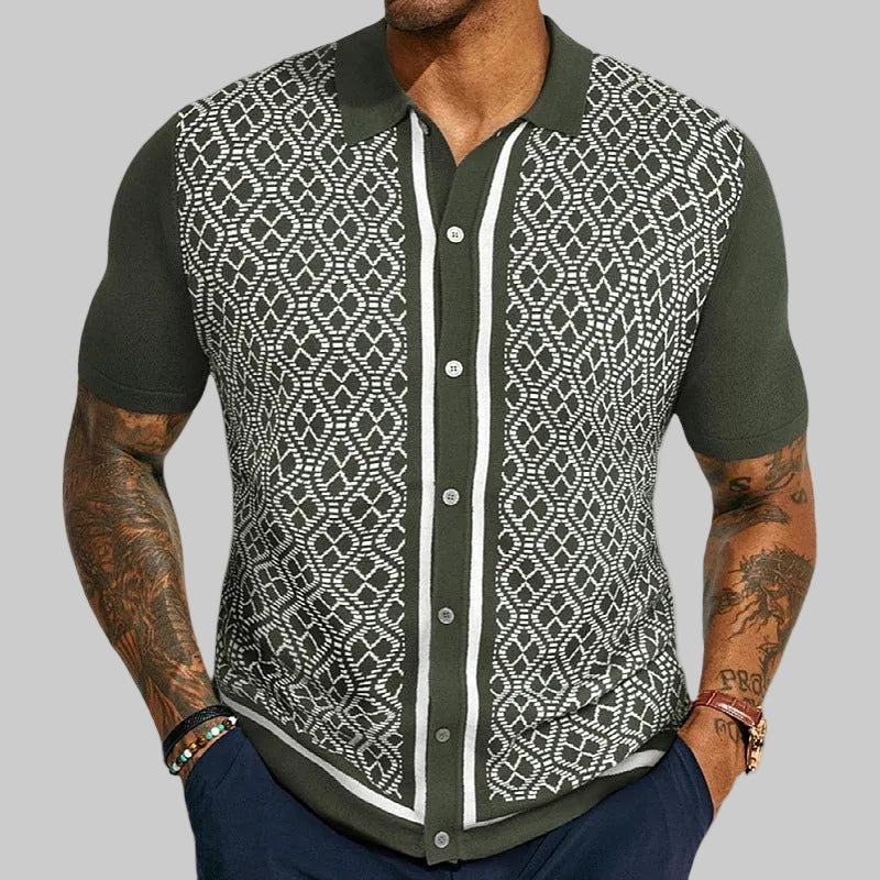 Roux - Pattern Knit Polo