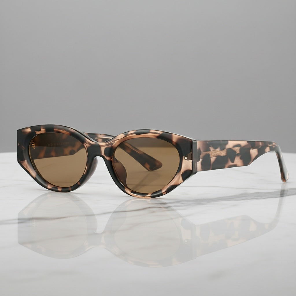 Velora - Soft Oval Frame Sunglasses