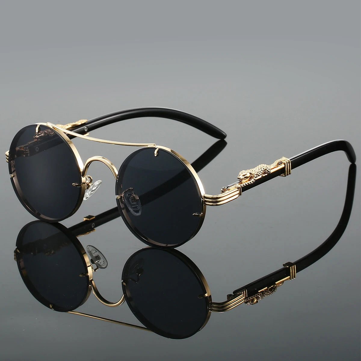 Zyron - Ornate Round Sunglasses
