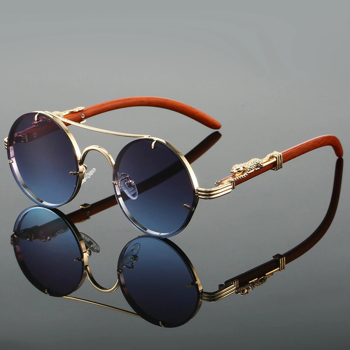 Zyron - Ornate Round Sunglasses