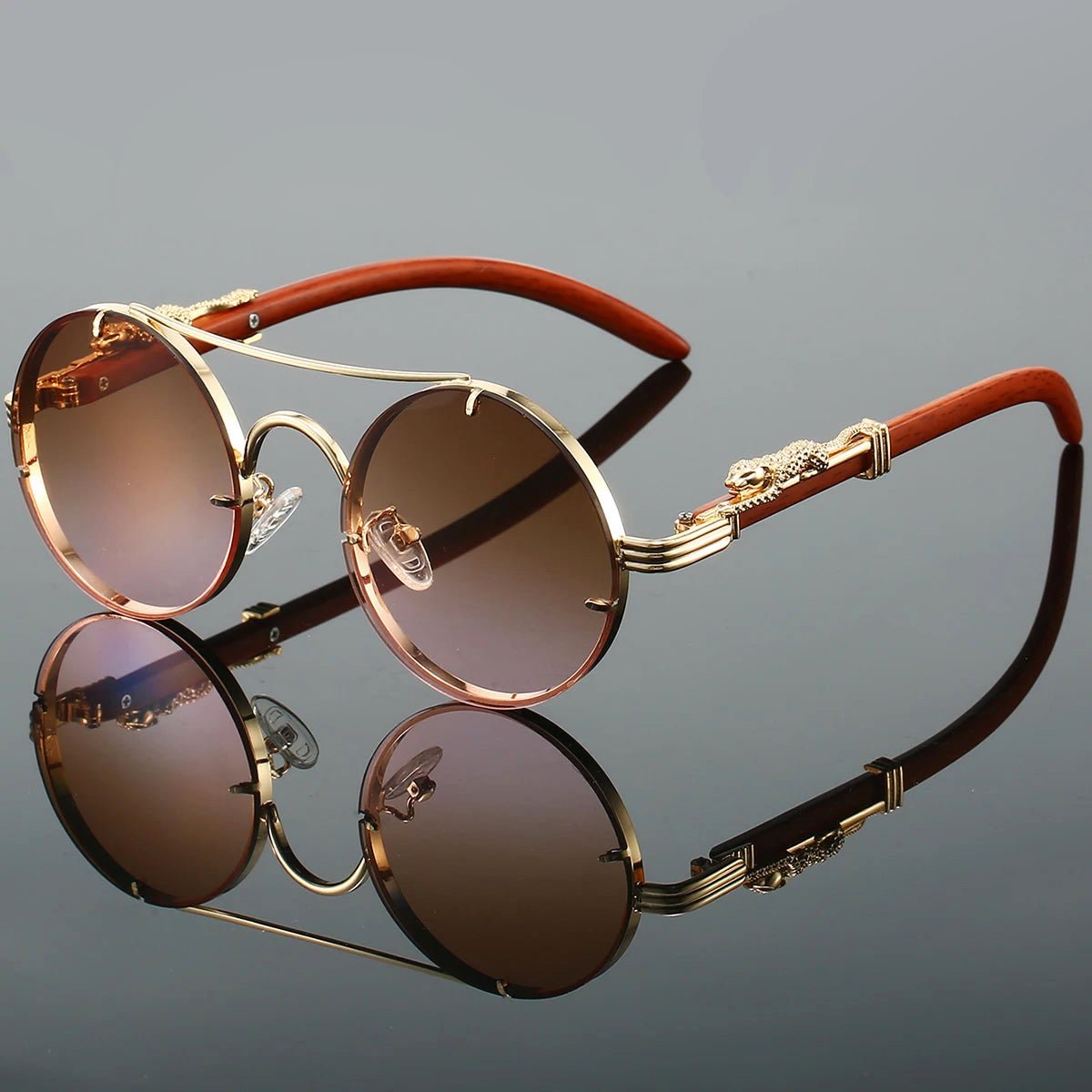 Zyron - Ornate Round Sunglasses