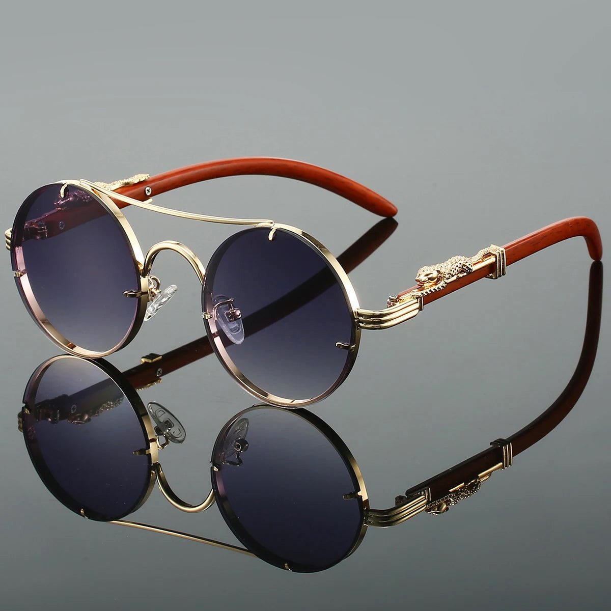 Zyron - Ornate Round Sunglasses