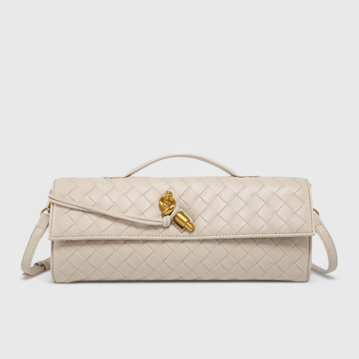 Elaris – Emerald Woven Crossbody Bag