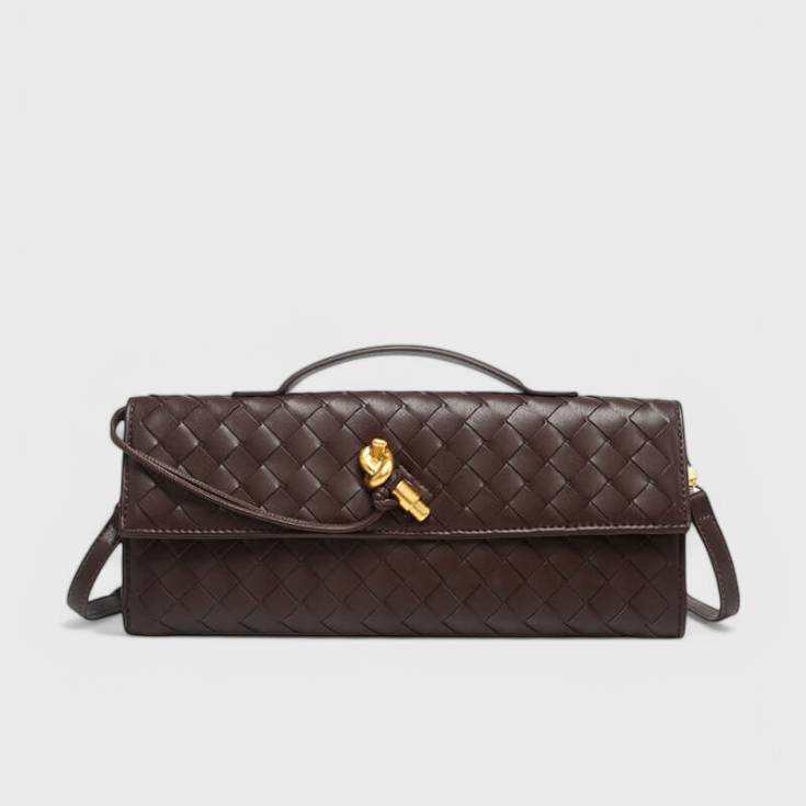 Elaris – Emerald Woven Crossbody Bag