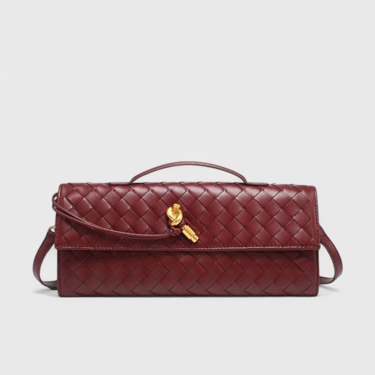 Elaris – Emerald Woven Crossbody Bag
