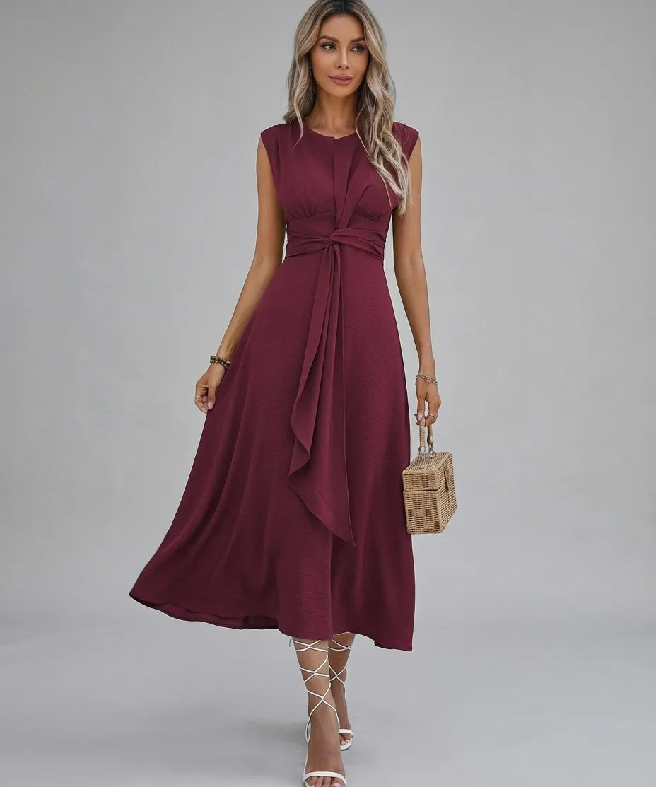 Verdara - Sculpt Tie Midi Dress