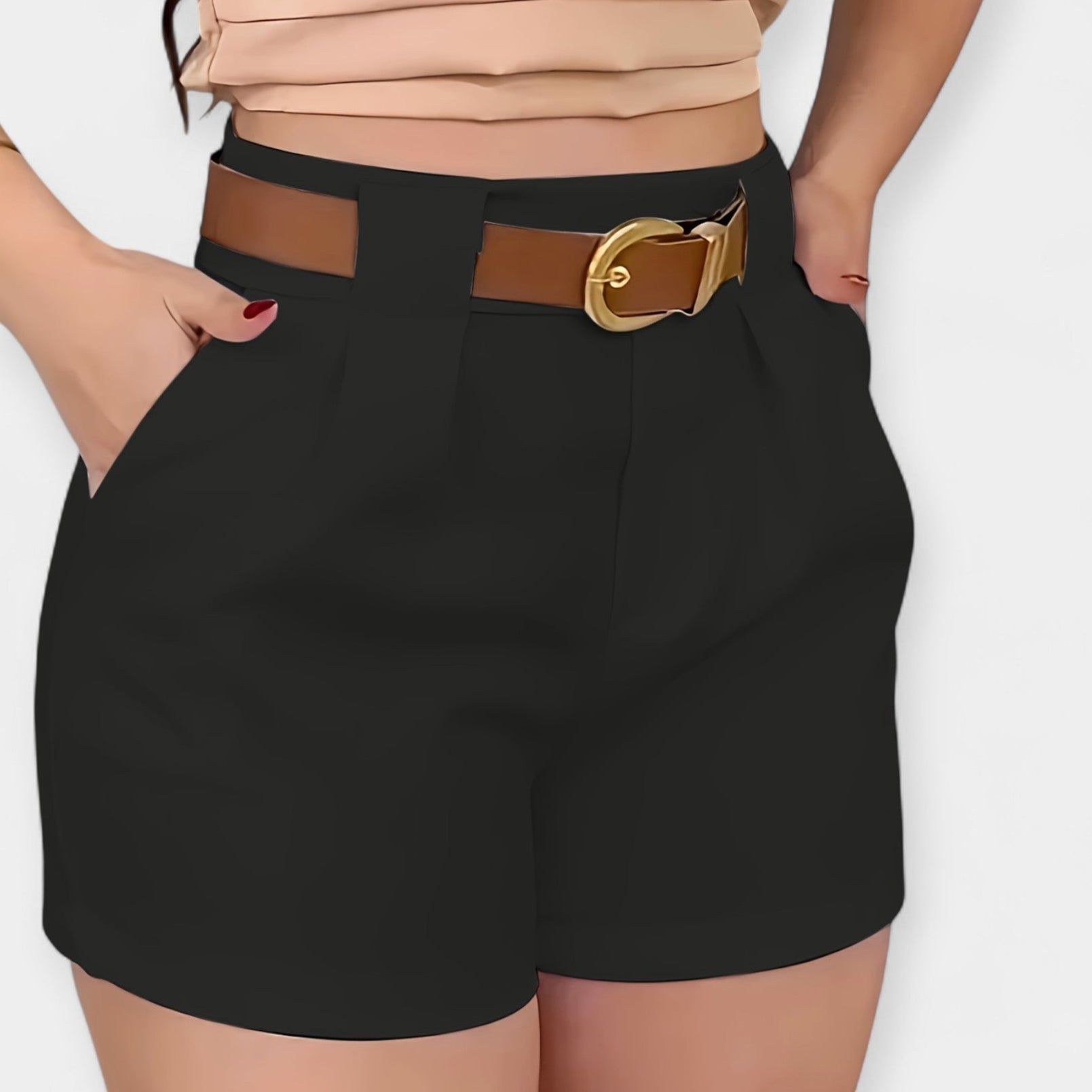 Selora – Tailored Belted Shorts