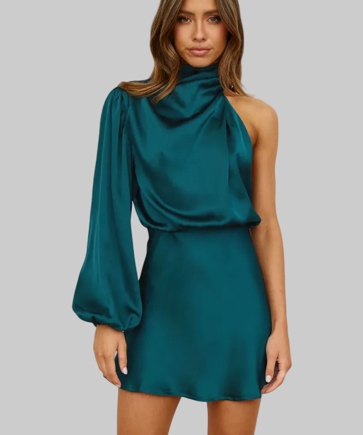 Eliška - Asymmetric Satin Dress