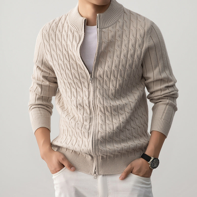Lyon - Zip Cable Knit Jacket