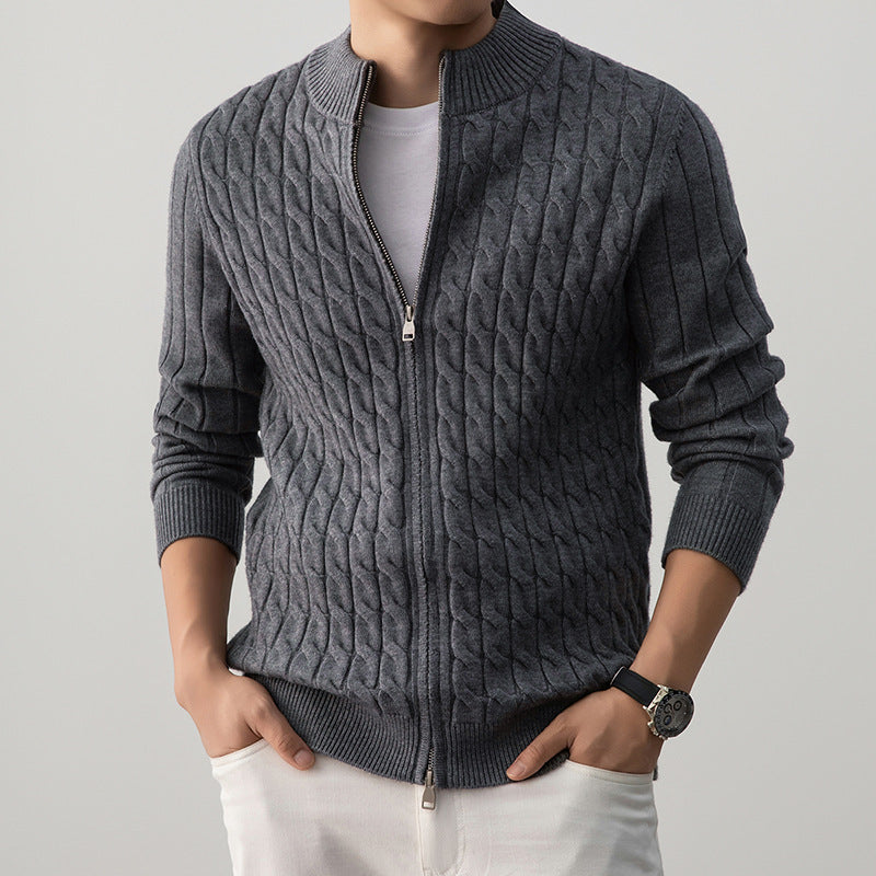 Lyon - Zip Cable Knit Jacket
