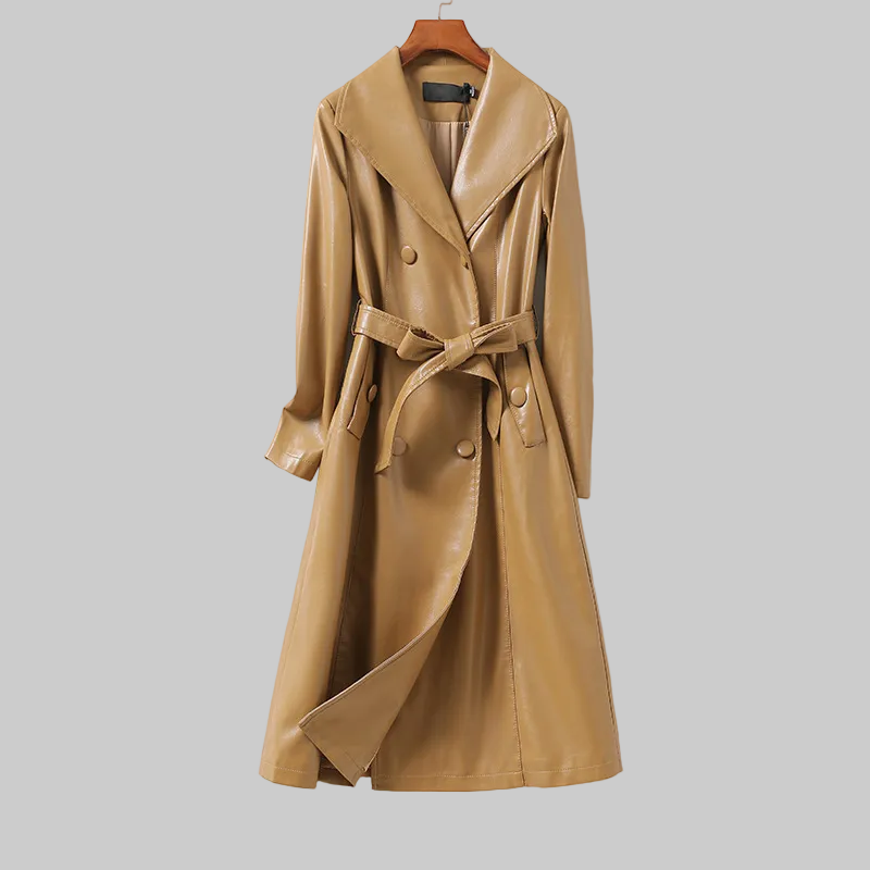Valora - Leather Trench Coat
