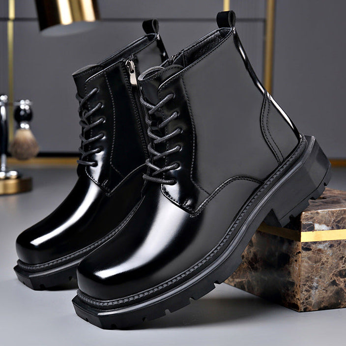 Draven - Gloss Combat Boots