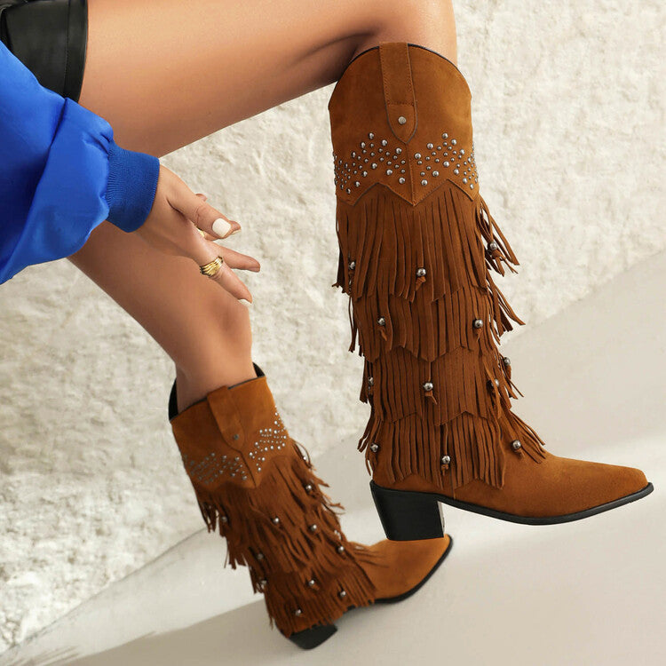 Rovena - Fringe Statement Boots